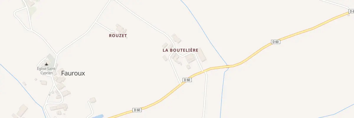 Plan du 5057 La Bouteliere à Fauroux