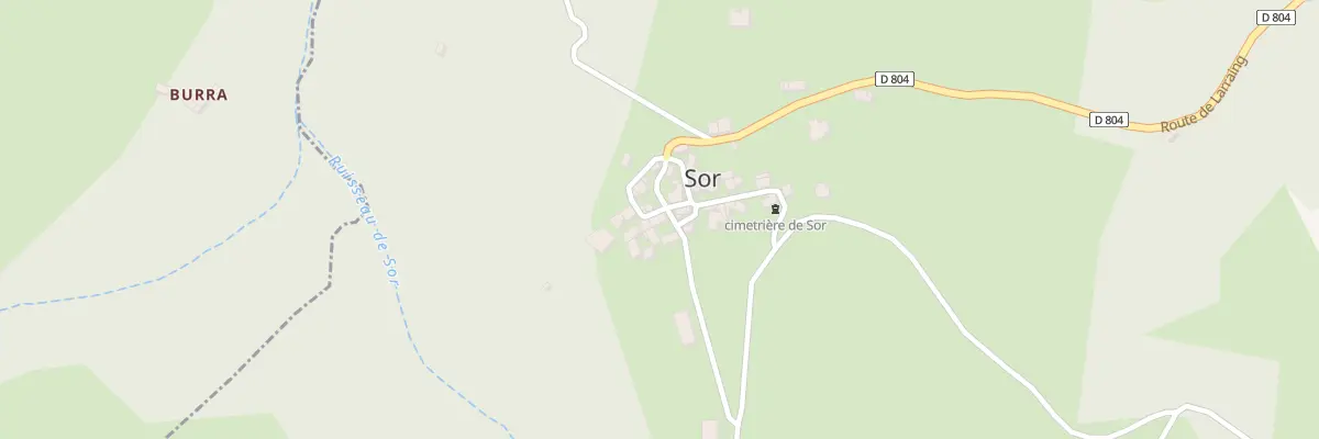 Plan du 6 Village de Sor à Sor