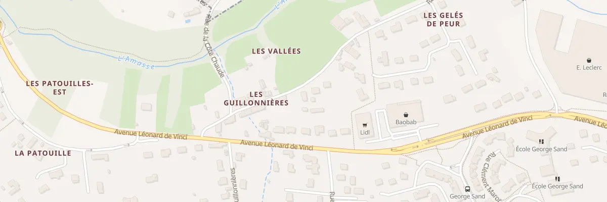 Plan du 10T Rue des Vallées à Amboise