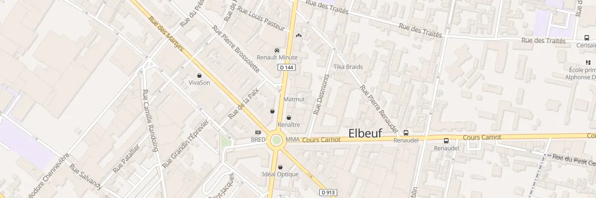 Plan du 45 Rue Jean Jaurès à Elbeuf