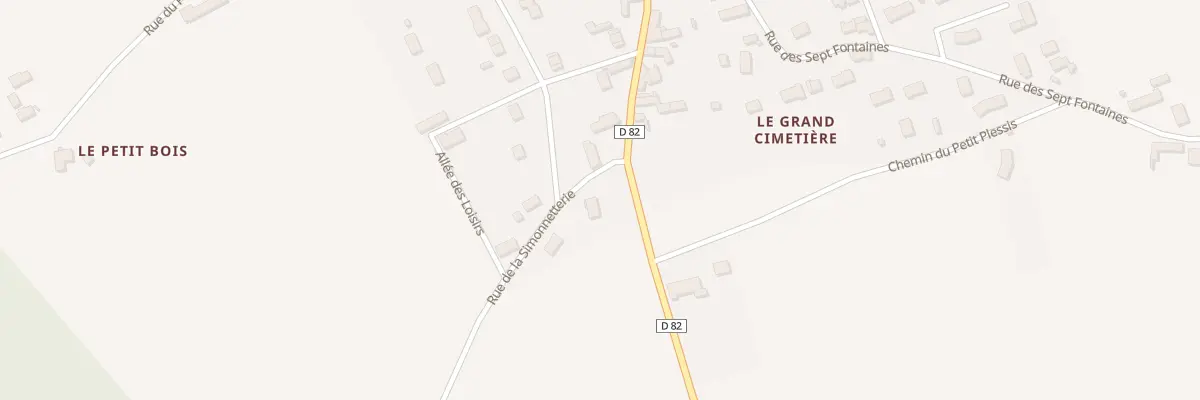Plan du 1 Rue de la Simonnetterie à Huisseau-en-Beauce