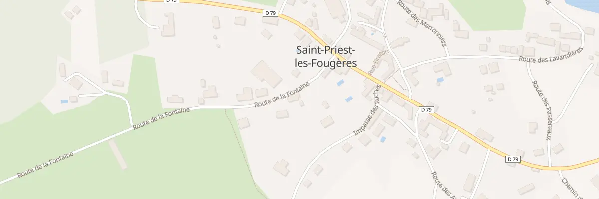 Plan du 75 Le Bourg à Saint-Priest-les-Fougères