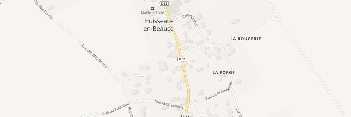 Plan du 16 Av de la Haute Voie à Huisseau-en-Beauce