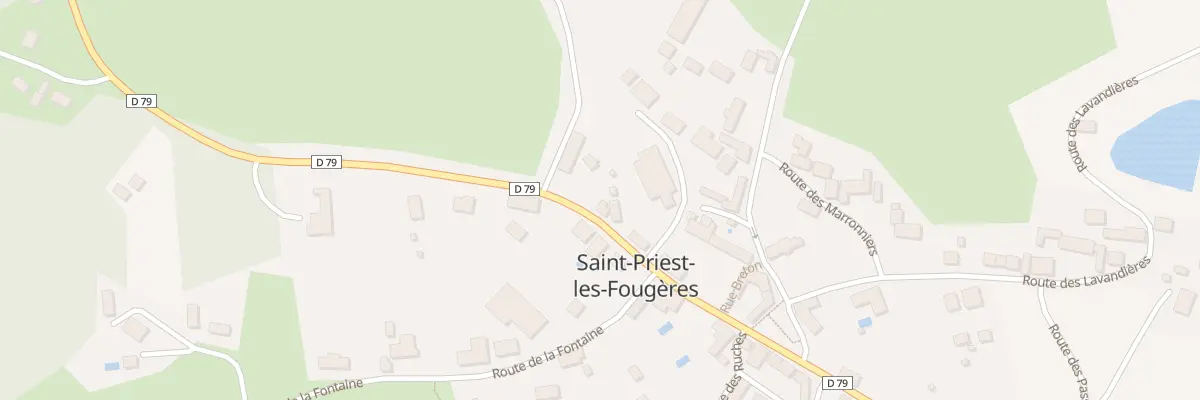 Plan du 16 Le Bourg à Saint-Priest-les-Fougères