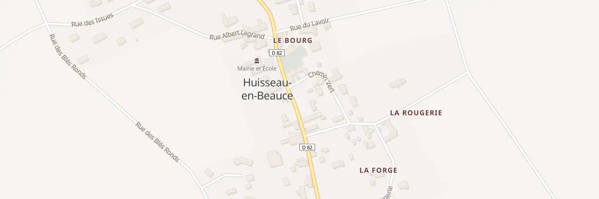 Plan du 4 Che Vert à Huisseau-en-Beauce