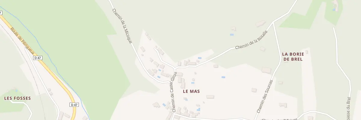 Plan du 1 Che de la Rosalie aux Eyzies