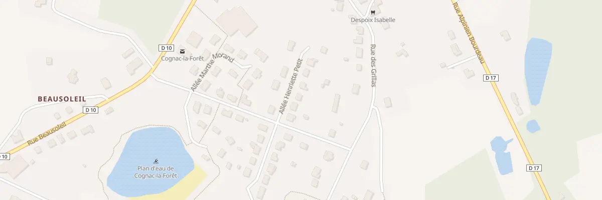 Plan du 11 All Henriette Petit à Cognac-la-Forêt