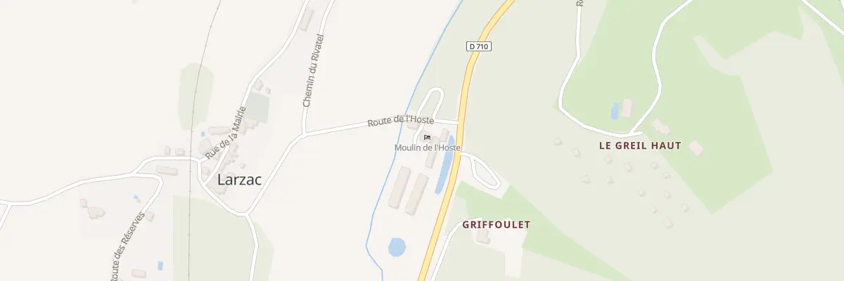 Plan du 42 Moulin de l’Hoste à Larzac