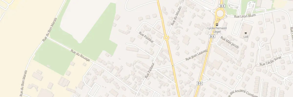 Plan du 8 Rue Pasteur à Grand-Couronne