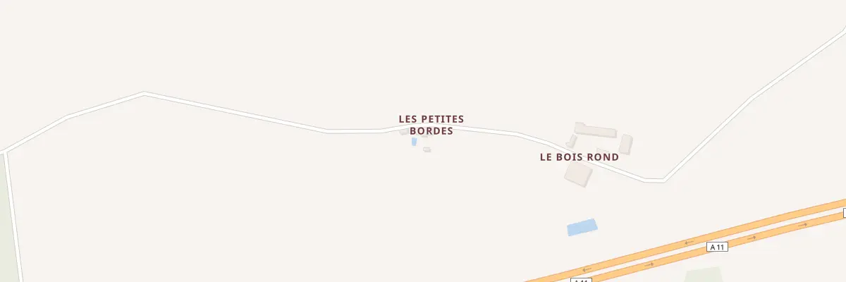 Plan du 1 Les Petites Bordes à Luigny