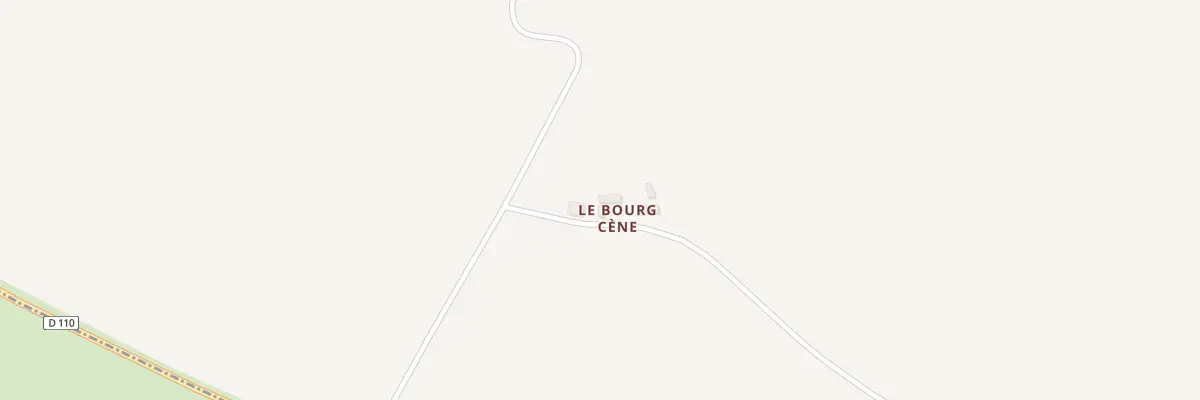 Plan du 1 Le Bourg Cene à La Croix-du-Perche