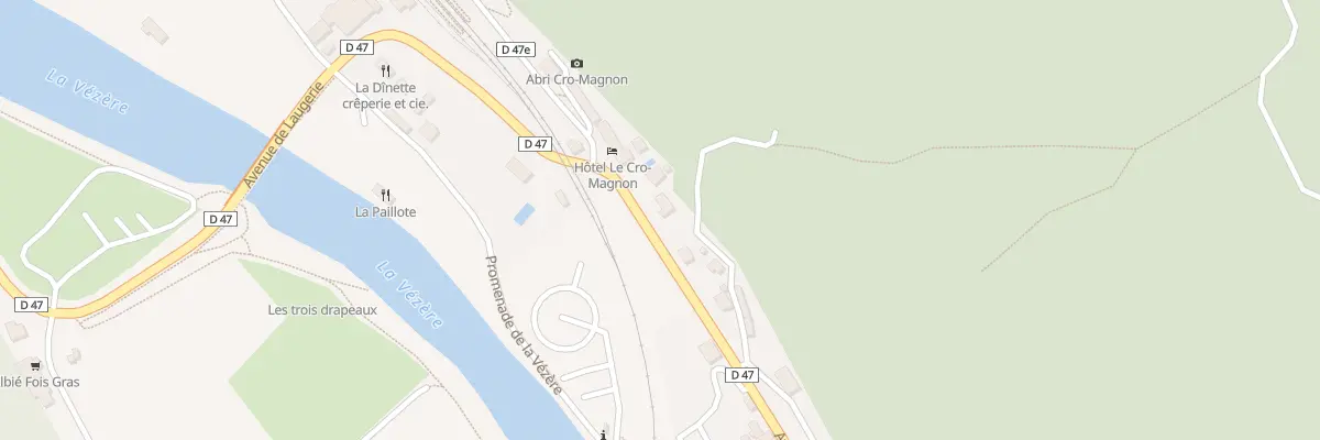 Plan du 50 Av de la Préhistoire aux Eyzies