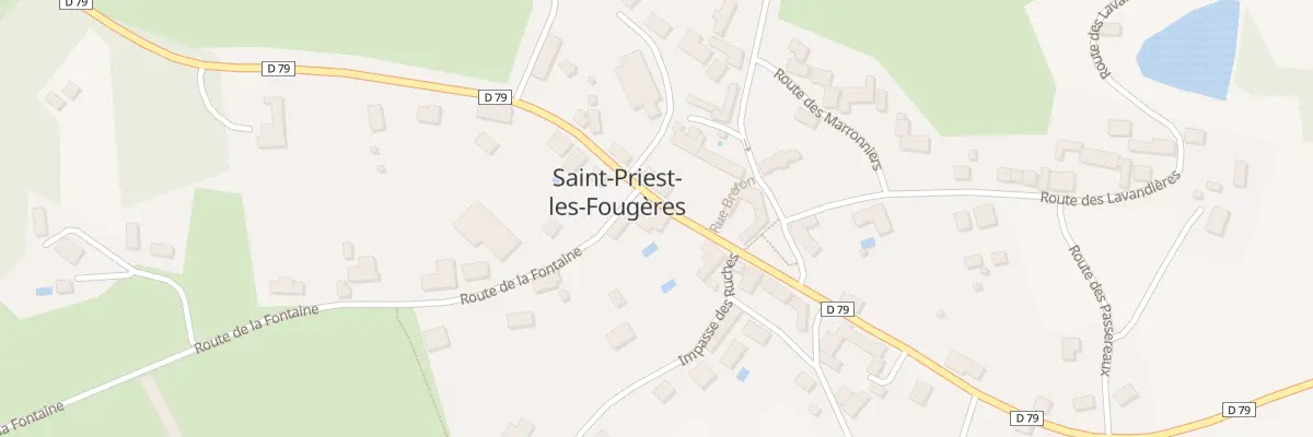 Plan du 32 Le Bourg à Saint-Priest-les-Fougères
