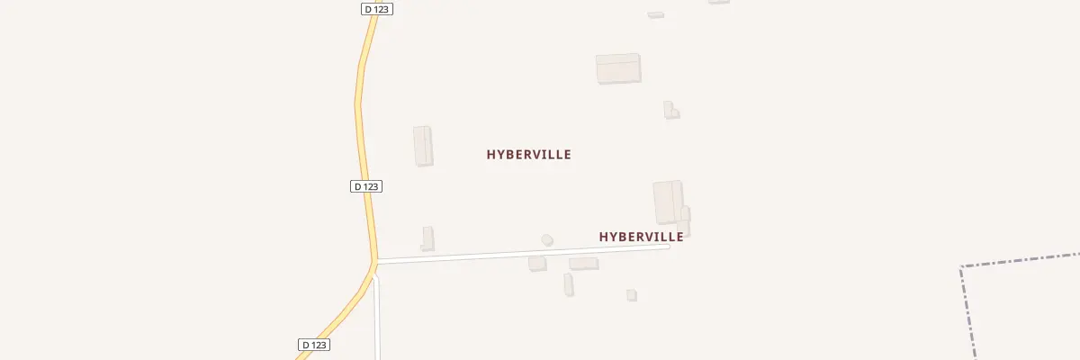 Plan du 4 Rte Hyberville à Thil-Manneville
