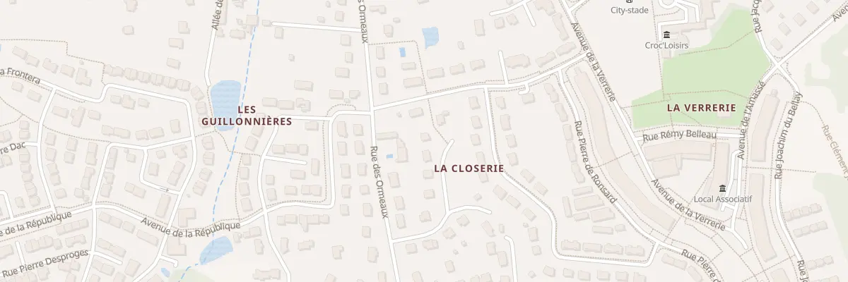 Plan du 9 All de la Closerie à Amboise