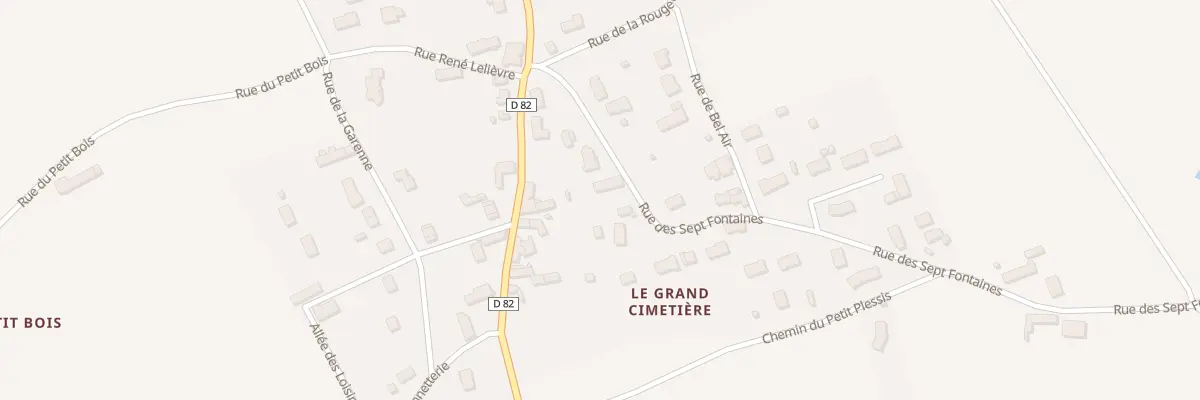 Plan du 4 Rue des 7 Fontaines à Huisseau-en-Beauce