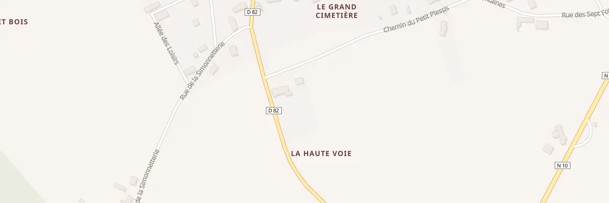 Plan du 2 Che du Petit Plessis à Huisseau-en-Beauce