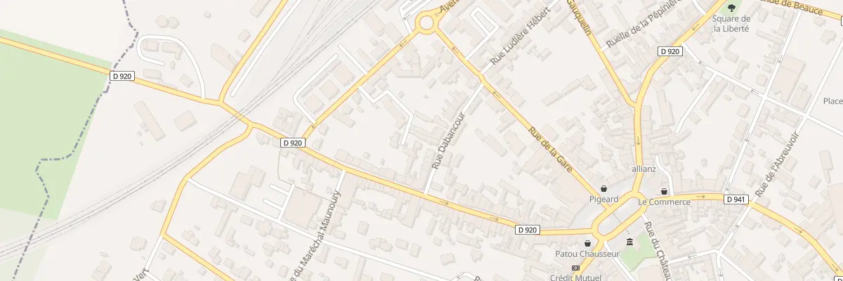 Plan du 14 Rue Dabancour à La Loupe