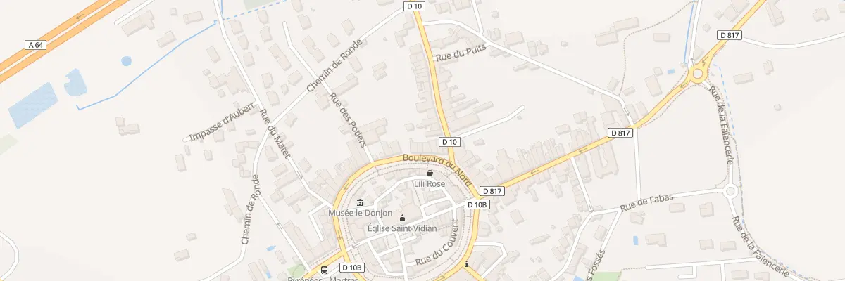 Plan du 34 Bd du Nord à Martres-Tolosane