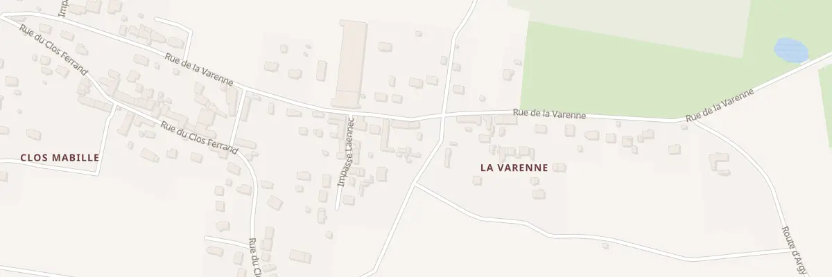 Plan du 57 Rue de la Varenne à Bléré