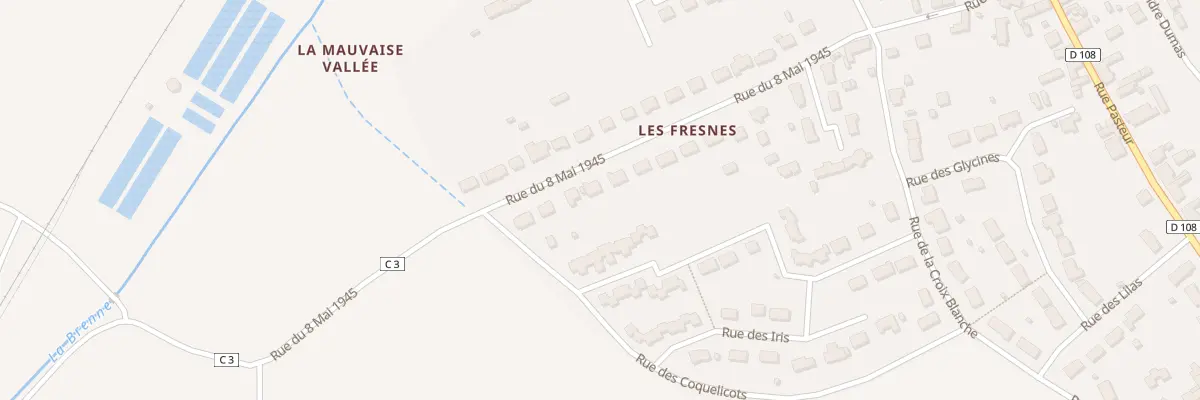 Plan du 40 Rue du 8 Mai 1945 à Saint-Amand-Longpré