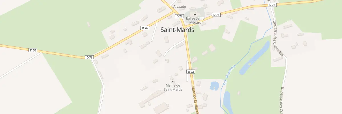 Plan du 13 Rte de la Vienne à Saint-Mards