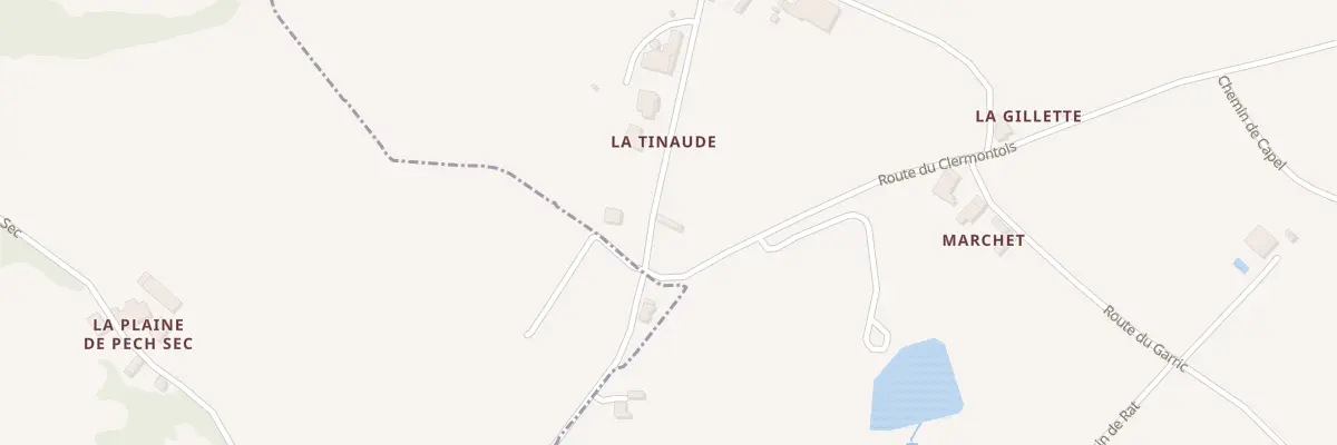 Plan du 5027 La Tinaude à Saint-Nazaire-de-Valentane
