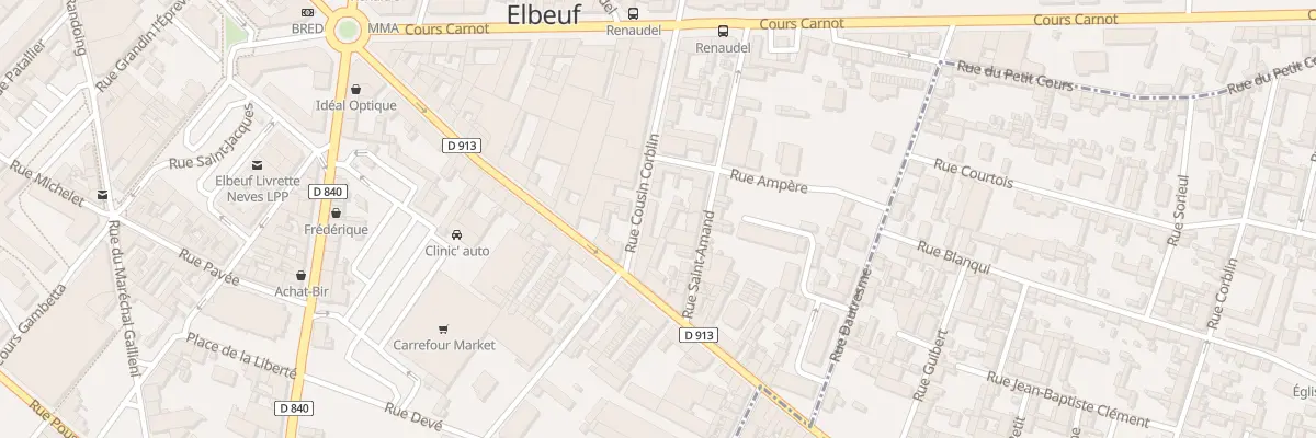 Plan du 11 Rue Cousin Corblin à Elbeuf