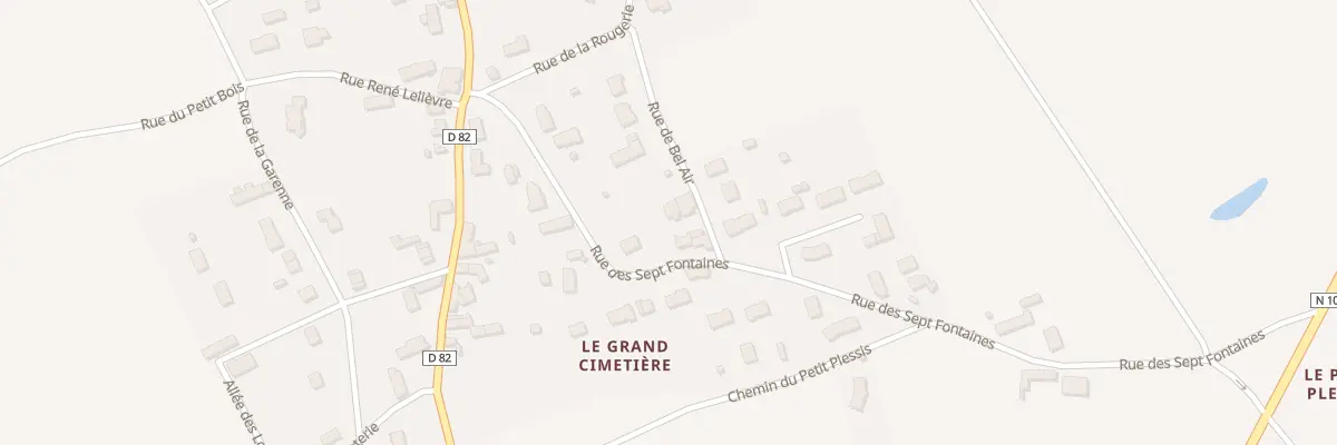 Plan du 7 Rue des 7 Fontaines à Huisseau-en-Beauce