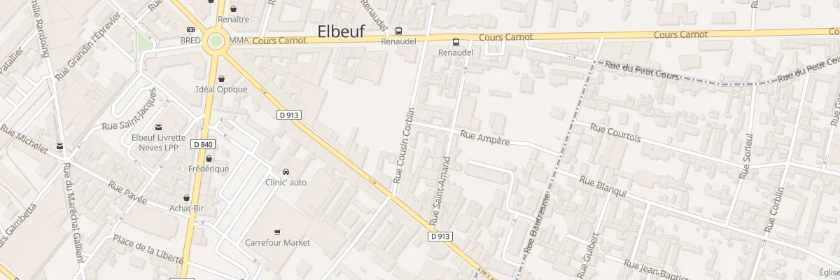 Plan du 3 Rue Ampère à Elbeuf