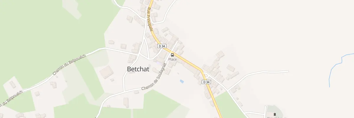Plan du 110 Le Village à Betchat