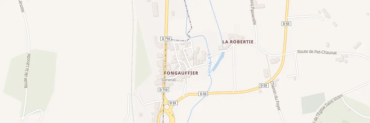 Plan du 102 Fongauffier à Sagelat