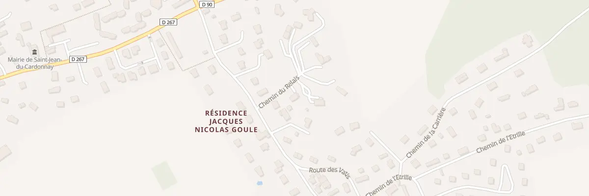 Plan du 1A Che du Relais à Saint-Jean-du-Cardonnay