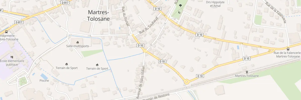 Plan du 2 Rue de la République à Martres-Tolosane