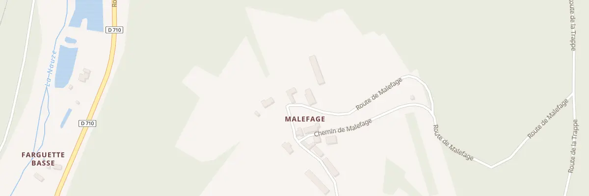 Plan du 38 Malefage à Larzac