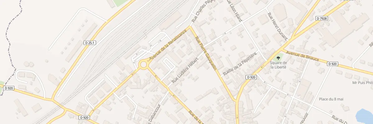 Plan du 9 Rue Ludière Hébert à La Loupe