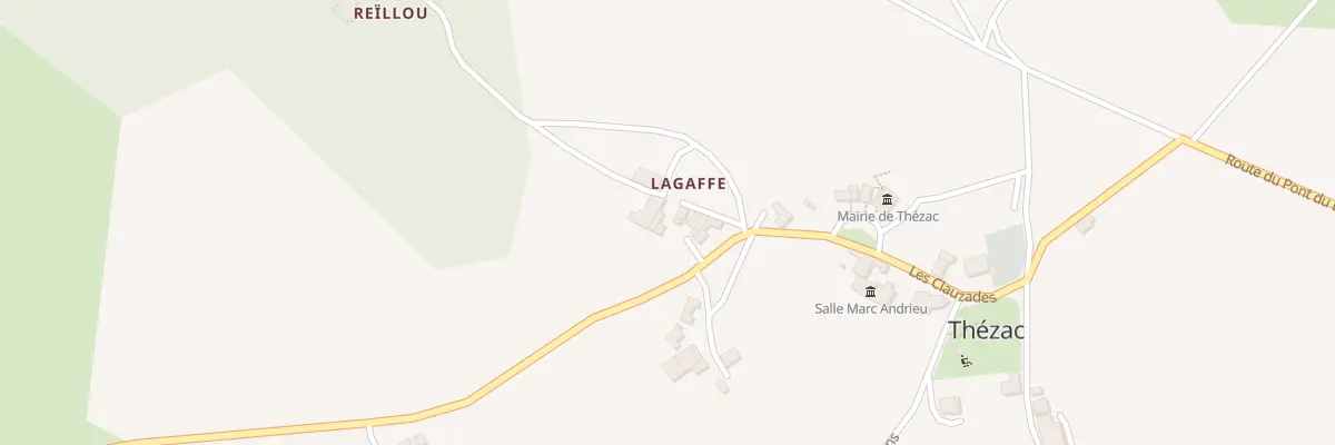 Plan du 1 Lagaffe à Thézac