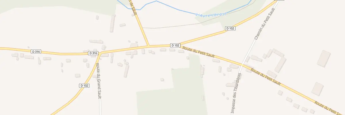 Plan du 1 Rte du Petit Sault à Montigny-sur-Avre