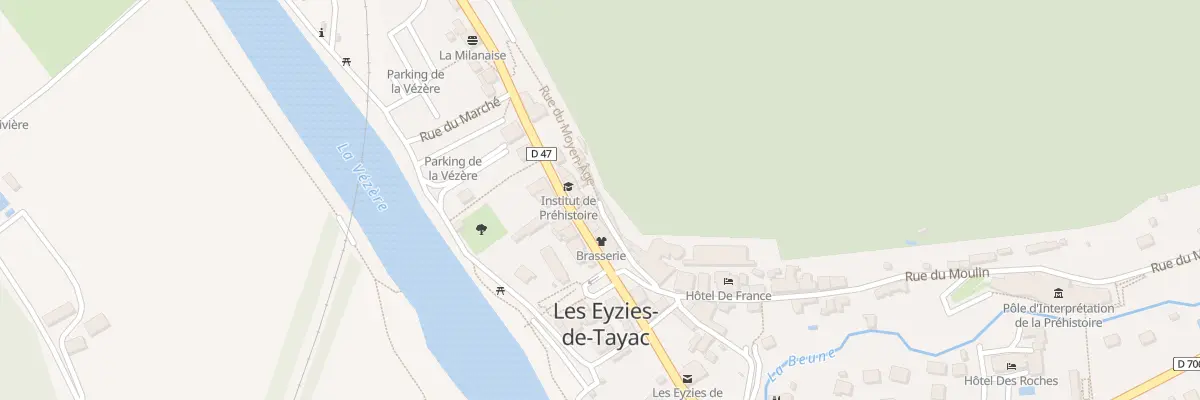 Plan du 10 Rue du Moyen-Âge aux Eyzies