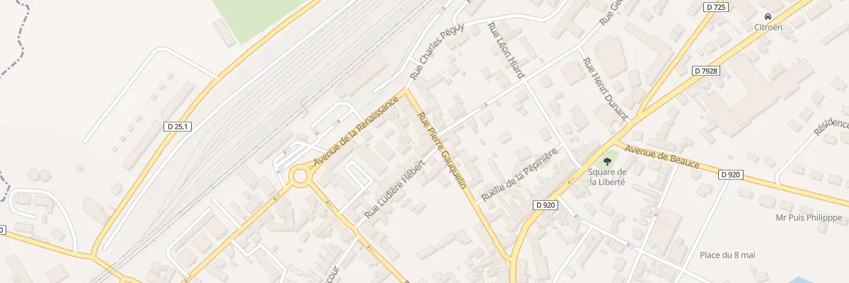 Plan du 17 Rue Ludière Hébert à La Loupe
