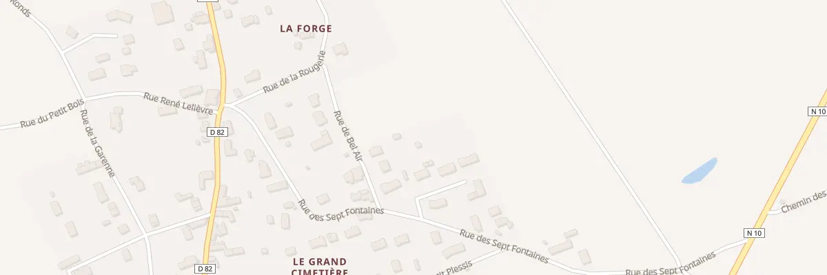 Plan du 9 Rue de Bel Air à Huisseau-en-Beauce