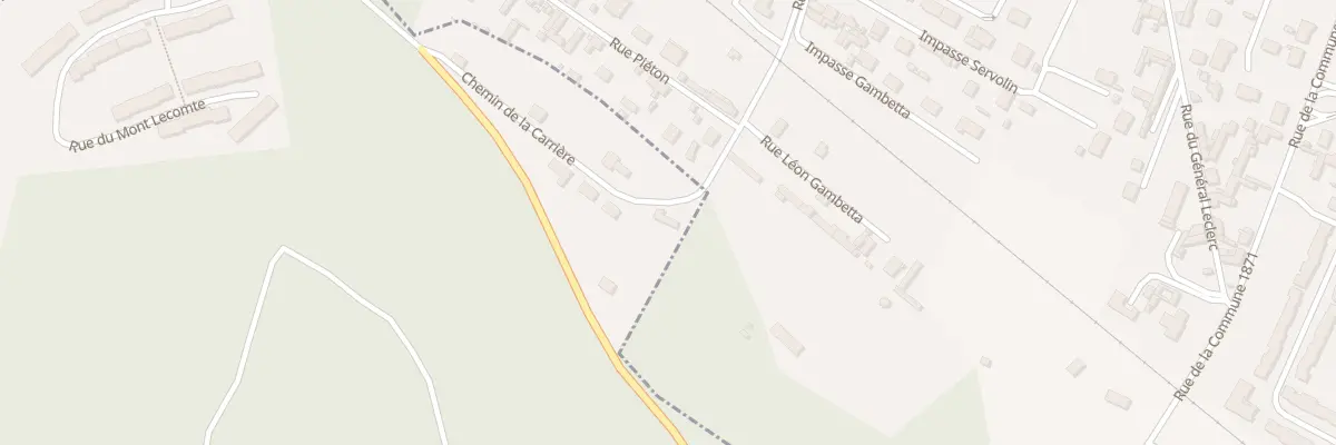 Plan du 2 Che de la Carriere à Elbeuf