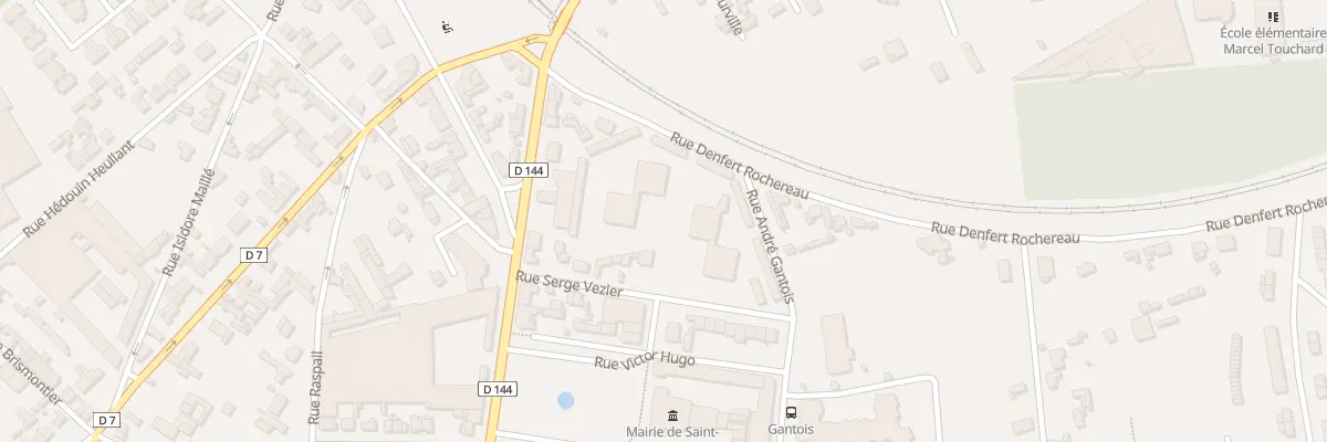 Plan du 9001 Rue Serge Veziers à Saint-Aubin-lès-Elbeuf