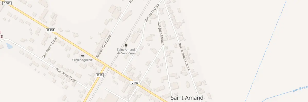 Plan du 13 Rue Honore de Balzac à Saint-Amand-Longpré