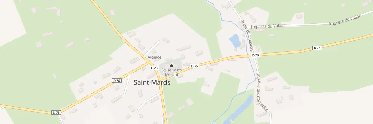 Plan du 5026 Village de Saint Mards à Saint-Mards