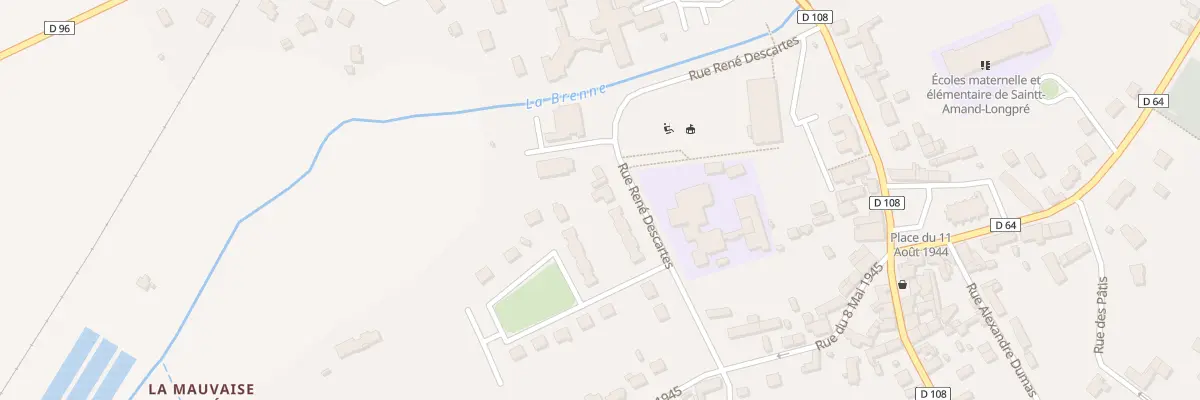 Plan du 22 Rue René Descartes à Saint-Amand-Longpré