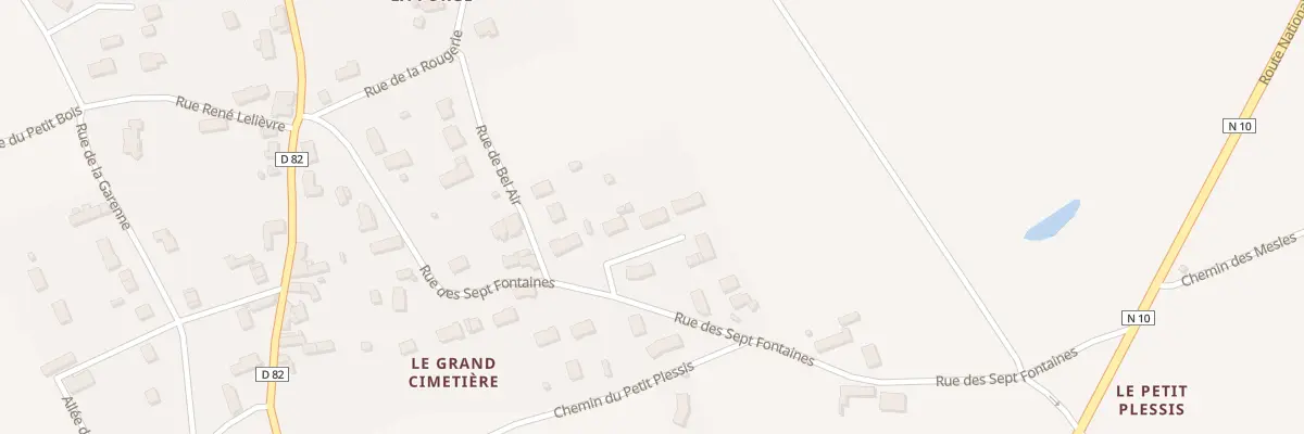 Plan du 2 Imp du Bois Neuf à Huisseau-en-Beauce