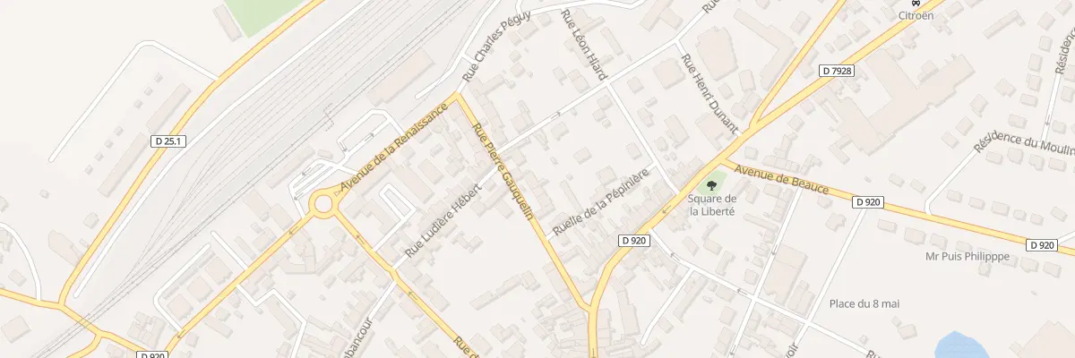 Plan du 10 Rue Pierre Gauquelin à La Loupe