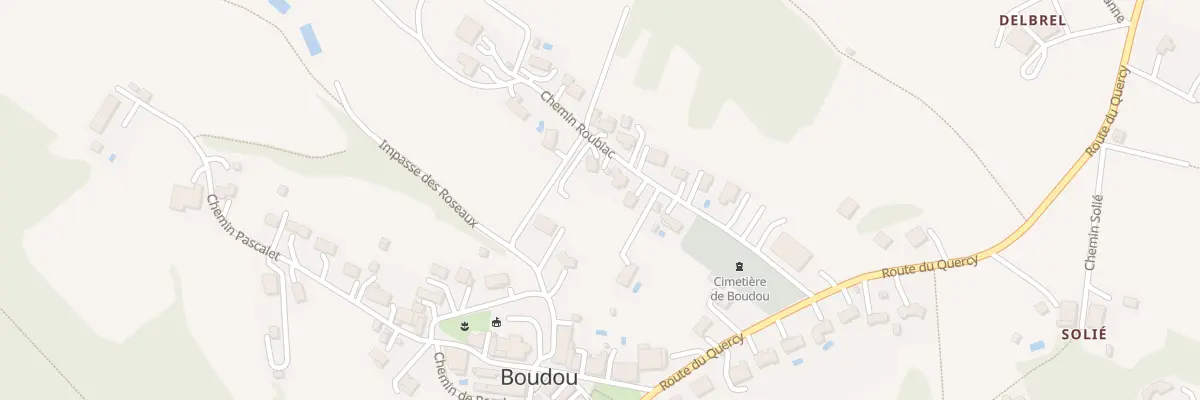 Plan du 175 Che Roubiac à Boudou