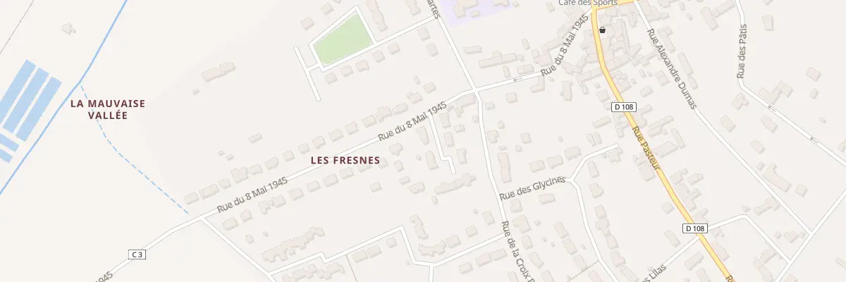 Plan du 1 Imp des Fresnes à Saint-Amand-Longpré